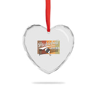 Funny Pickleball Legend Heart Crystal Glass Ornament Pickleball Player Retro Sport Lover - Wonder Print Shop