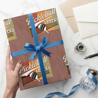Funny Pickleball Legend Wrapping Paper Roll Pickleball Player Retro Sport Lover - Wonder Print Shop
