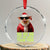 Funny Pig Santa Crystal Glass Ornament Ho Ho Ho Let Me Suck Them Toes Weird Festive Christmas - Wonder Print Shop