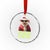 Funny Pig Santa Crystal Glass Ornament Ho Ho Ho Let Me Suck Them Toes Weird Festive Christmas - Wonder Print Shop