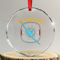 Funny Pilot Aviation Airplane Crystal Glass Ornament This Is How We Roll - Wonder Print Shop