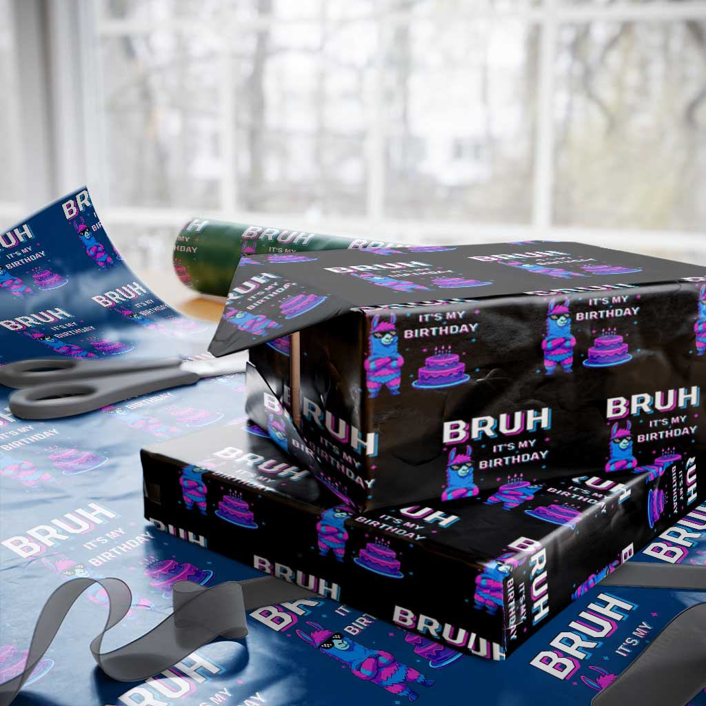 Funny Pinata Mexican Wrapping Paper Roll Bruh It Is My Birthday - Wonder Print Shop