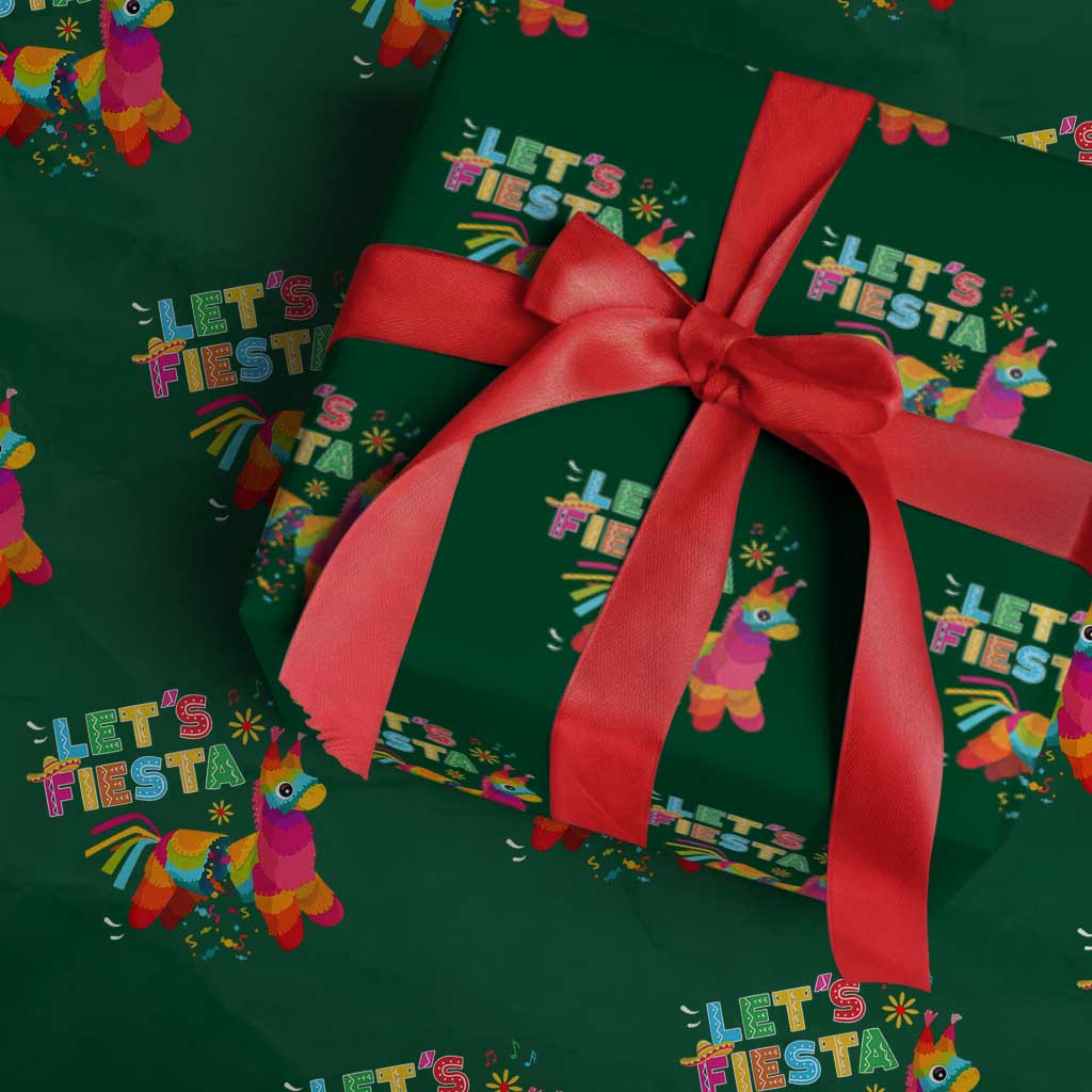 Funny Pinata Mexican Wrapping Paper Roll Let Us Fiesta - Wonder Print Shop