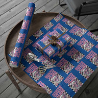 Funny Pink Santa Christmas Wrapping Paper Roll Christmas Vibes Checkboard - Wonder Print Shop