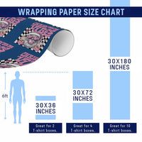 Funny Pink Santa Christmas Wrapping Paper Roll Christmas Vibes Checkboard - Wonder Print Shop