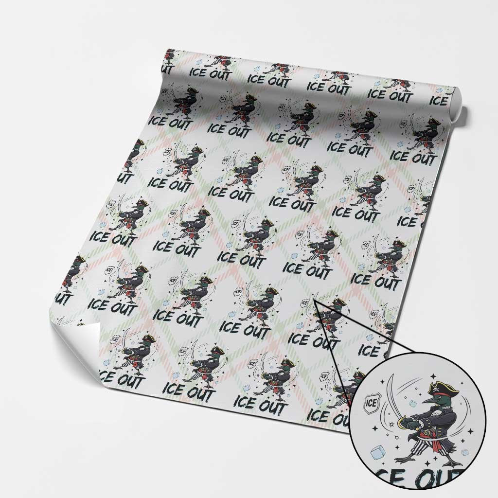 Funny Pirate Common Loon Minnesota Defends Abolish Ice Wrapping Paper Roll