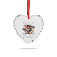 Funny Pirate Heart Crystal Glass Ornament Why Be A Princess When You Can Be A Pirate - Wonder Print Shop