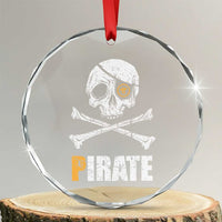 Funny Pirate Pi Cryptocurrency Crystal Glass Ornament Crypto Coins Blockchain Mining - Wonder Print Shop