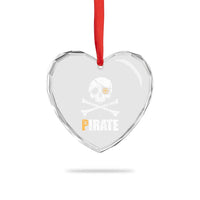 Funny Pirate Pi Cryptocurrency Heart Crystal Glass Ornament Crypto Coins Blockchain Mining - Wonder Print Shop