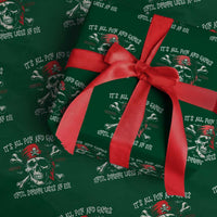 Funny Pirate Wrapping Paper Roll Its All Fun And Games Until Someone Loses An Eye - Wonder Print Shop
