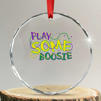 Funny Play Some Boosie Mardi Gras Crystal Glass Ornament Beads Carnival Louisiana