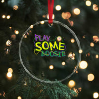 Funny Play Some Boosie Mardi Gras Crystal Glass Ornament Beads Carnival Louisiana