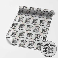 Funny Plumber Frog Gift Wrapping Paper Roll Feeling Cute Might Clog The Toilet Later