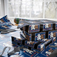 Funny Polar Bear And Beaver Political Protest Wrapping Paper Roll Not For Sale