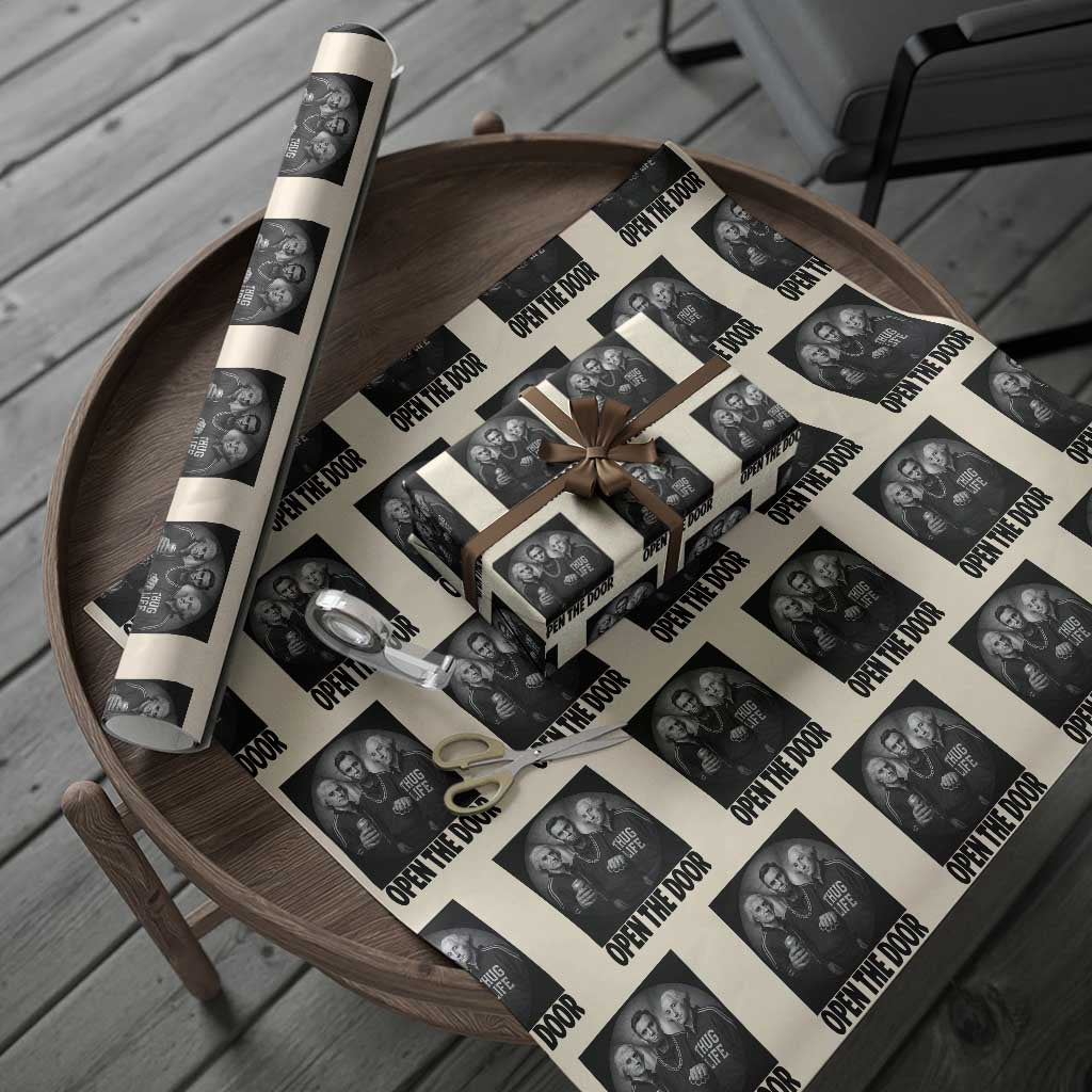 Funny Political American History Wrapping Paper Roll Abraham Lincoln George Washington and Thomas Jefferson Meme