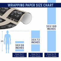 Funny Political American History Wrapping Paper Roll Abraham Lincoln George Washington and Thomas Jefferson Meme