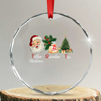 Funny Political Christmas Crystal Glass Ornament Father Christmas December Tree - Wonder Print Shop