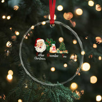 Funny Political Christmas Crystal Glass Ornament Father Christmas December Tree - Wonder Print Shop