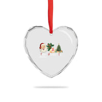 Funny Political Christmas Heart Crystal Glass Ornament Father Christmas December Tree - Wonder Print Shop