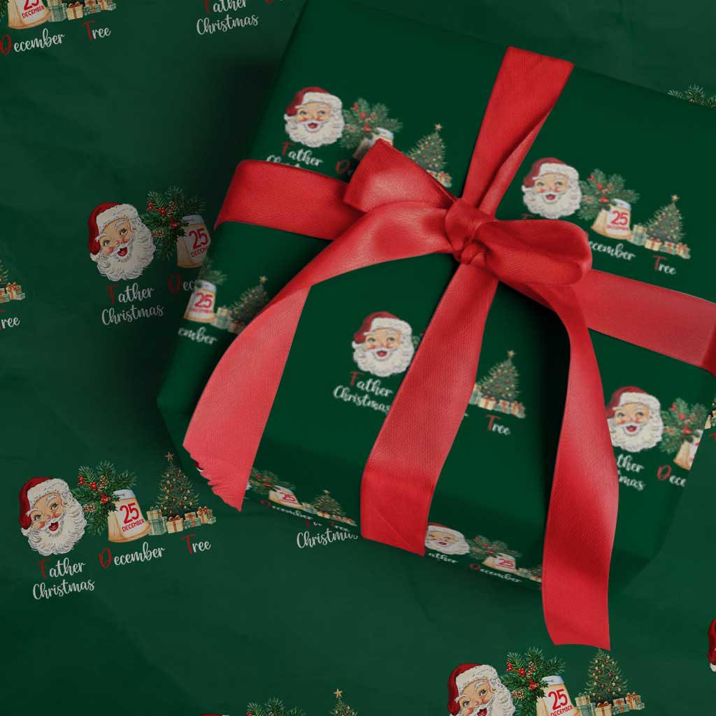 Funny Political Christmas Wrapping Paper Roll Father Christmas December Tree - Wonder Print Shop