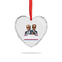 Funny Political Conspiracy Parody Heart Crystal Glass Ornament What List Men in Black Meme - Wonder Print Shop
