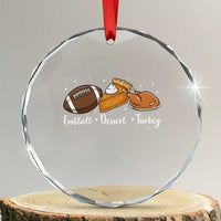 Funny Political Fall Season Crystal Glass Ornament Football Dessert Turkey Thanksgiving - Wonder Print Shop