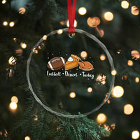 Funny Political Fall Season Crystal Glass Ornament Football Dessert Turkey Thanksgiving - Wonder Print Shop
