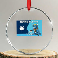 Funny Political Folklore Babe The Blue Ox Crystal Glass Ornament No Ice Please