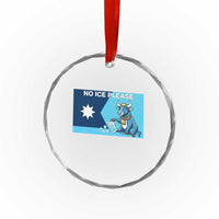 Funny Political Folklore Babe The Blue Ox Crystal Glass Ornament No Ice Please