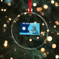 Funny Political Folklore Babe The Blue Ox Crystal Glass Ornament No Ice Please