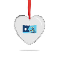 Funny Political Folklore Babe The Blue Ox Heart Crystal Glass Ornament No Ice Please