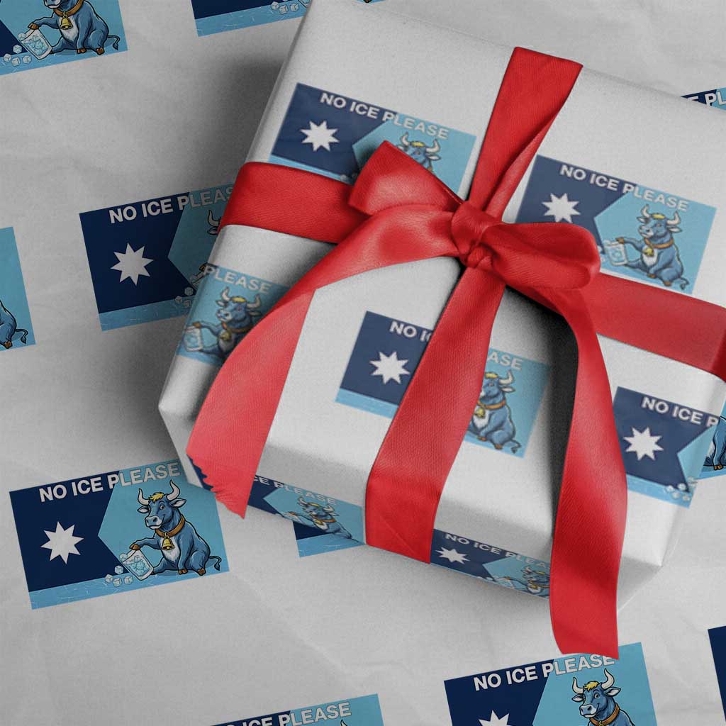 Funny Political Folklore Babe The Blue Ox Wrapping Paper Roll No Ice Please