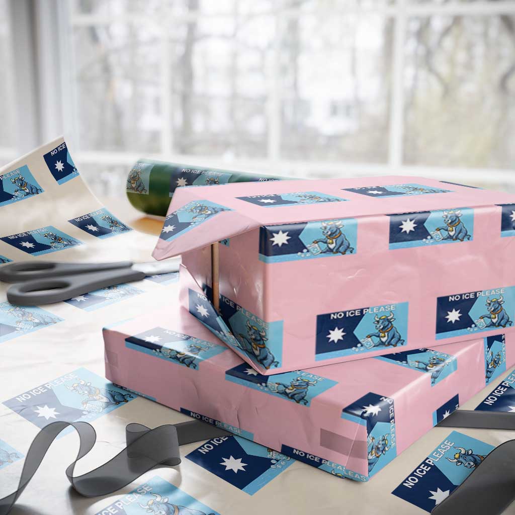 Funny Political Folklore Babe The Blue Ox Wrapping Paper Roll No Ice Please