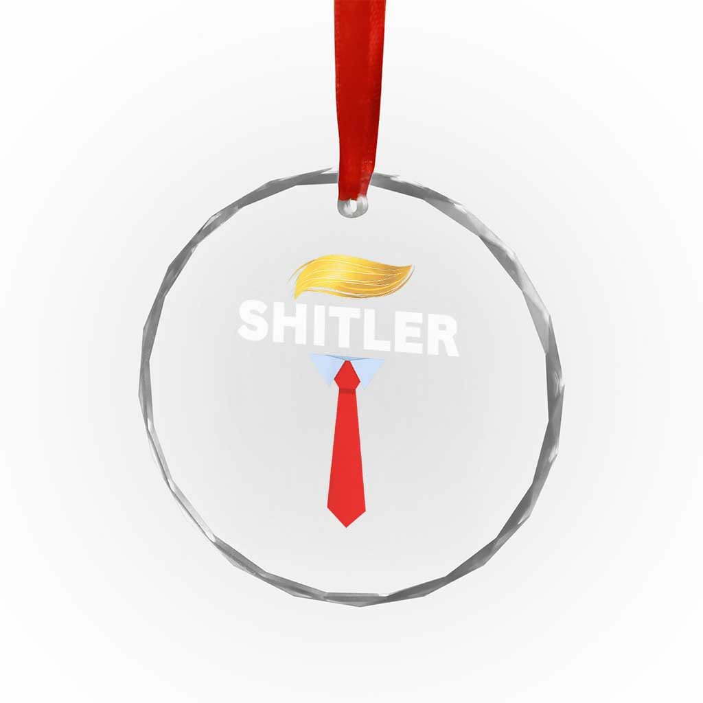 Funny Political Satire Crystal Glass Ornament Sarcastic Political Parody TS02