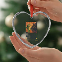 Funny Portland Frog Protest Heart Crystal Glass Ornament Only You Can Prevent Fascism Gift - Wonder Print Shop
