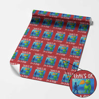 Funny Portland Frog Protest Wrapping Paper Roll Thats OK Im A Frog Pepper Spray - Wonder Print Shop