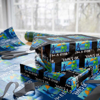 Funny Portland Frog Protest Wrapping Paper Roll Thats OK Im A Frog Pepper Spray - Wonder Print Shop