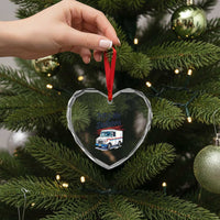 Funny Postal Worker Heart Crystal Glass Ornament Just A Girl Who Delivers - Wonder Print Shop
