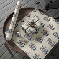 Funny Postal Worker Wrapping Paper Roll Just A Girl Who Delivers - Wonder Print Shop