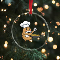 Funny Potato Cooking French Fries Crystal Glass Ornament Food Lover Gift TS12