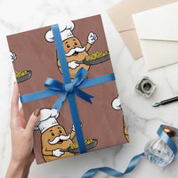 Funny Potato Cooking French Fries Wrapping Paper Roll Food Lover Gift - Wonder Print Shop
