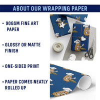 Funny Potato Cooking French Fries Wrapping Paper Roll Food Lover Gift - Wonder Print Shop