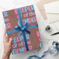Funny Pregnancy Announcement Wrapping Paper Roll Keeper Of The Gender