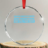 Funny Prostate Cancer Awareness Crystal Glass Ornament Going Through Chemo Still This Sexy