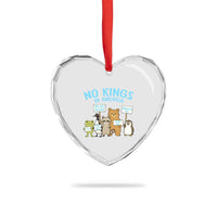 Funny Protest Animals Abolish Ice Heart Crystal Glass Ornament Minneapolis USA Support Gift