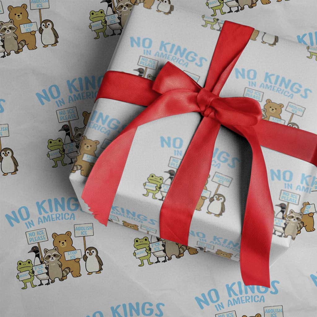 Funny Protest Animals Abolish Ice Wrapping Paper Roll Minneapolis USA Support Gift