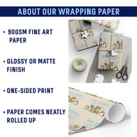 Funny Protest Animals Abolish Ice Wrapping Paper Roll Minneapolis USA Support Gift