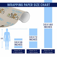 Funny Protest Animals Abolish Ice Wrapping Paper Roll Minneapolis USA Support Gift