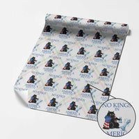 Funny Protest Chess Cat No Kings In America Wrapping Paper Roll Political Humor Gift