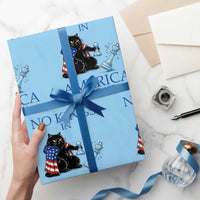 Funny Protest Chess Cat No Kings In America Wrapping Paper Roll Political Humor Gift